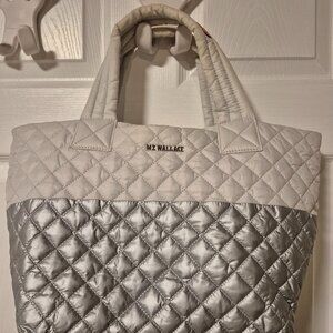 M Z WALLACE TOTE BAG.  NWOT.   Silver and grey.